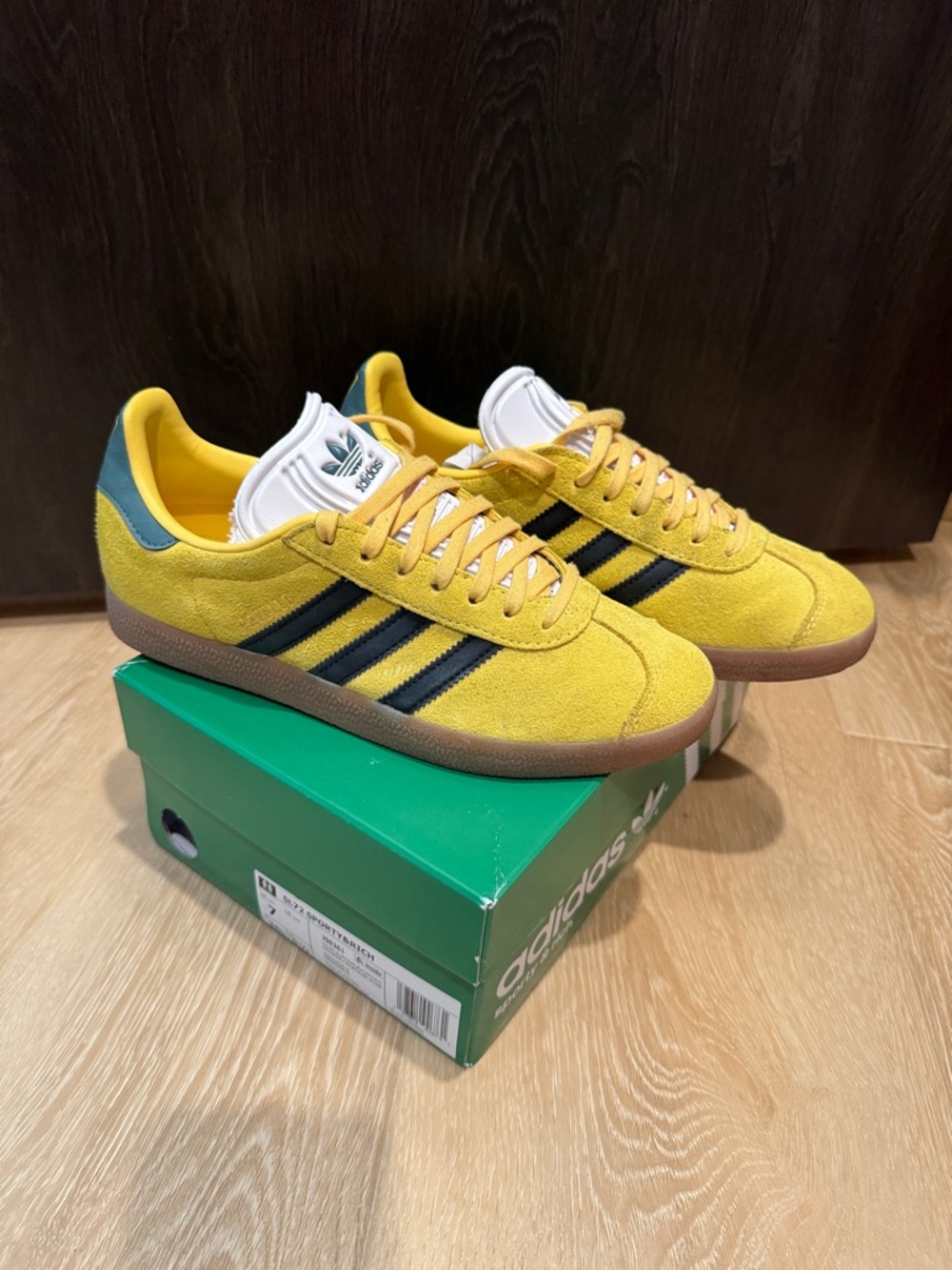 Adidas Gazelle Suede Sneakers - Yellow/Black
